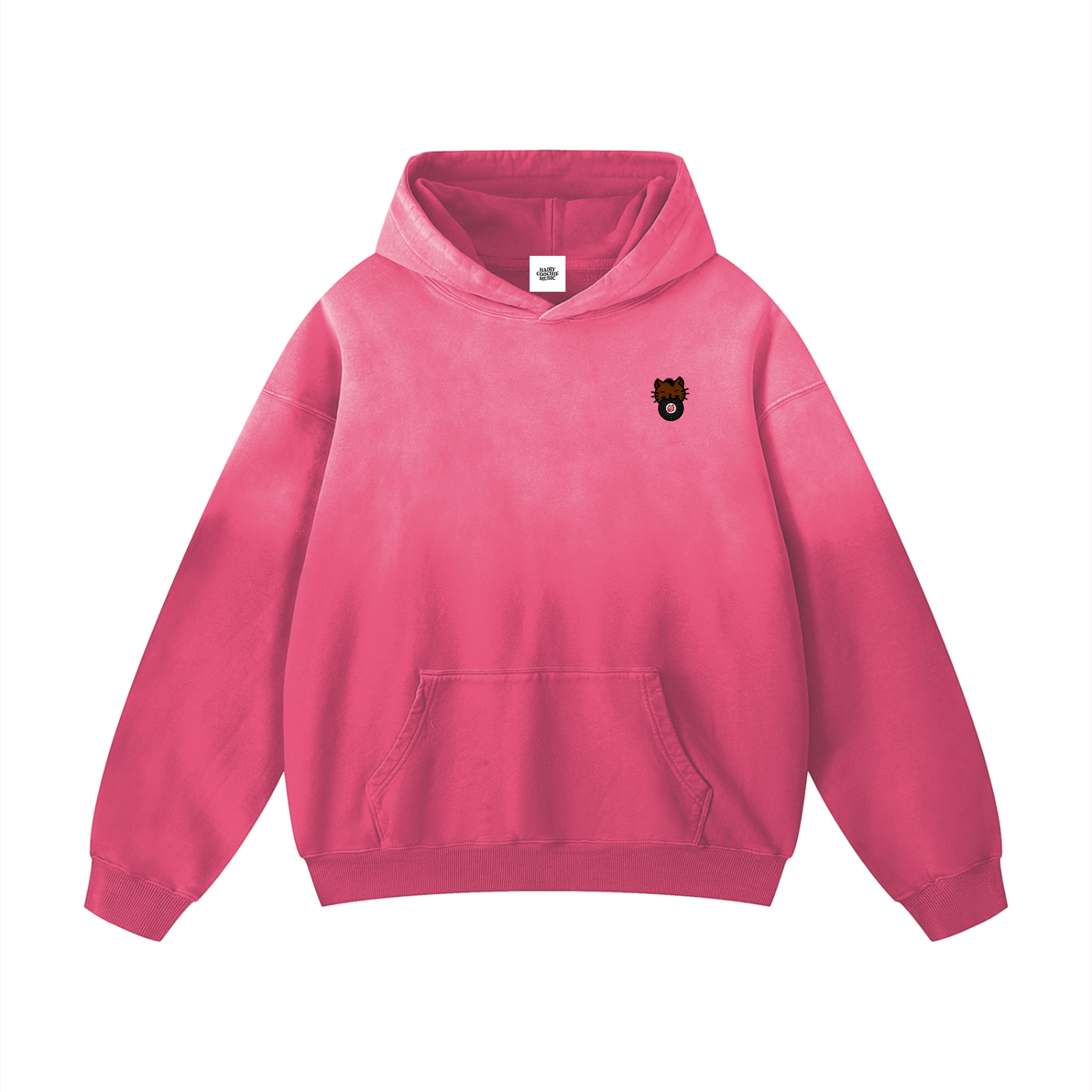 Hairy Coochie Music Oversized Hoodie (Pink)